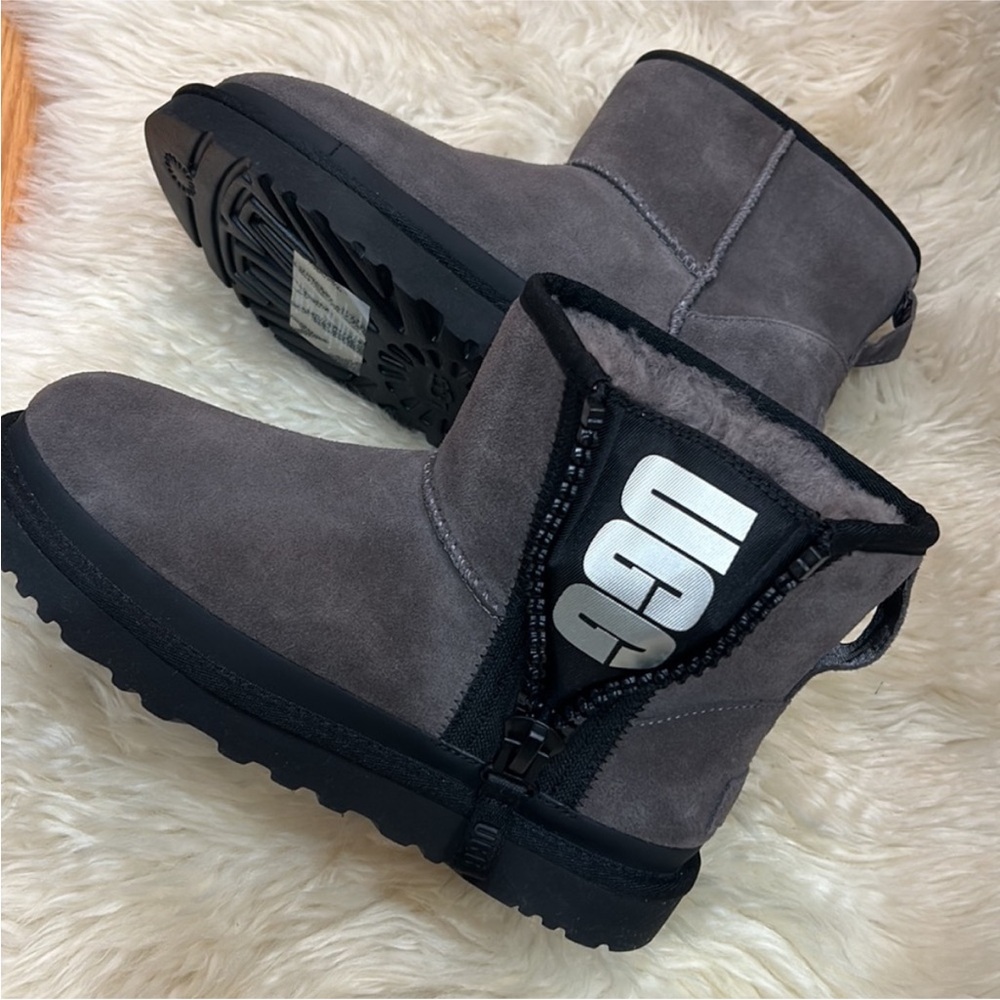 UGG Charcoal Suede Ankle Boots